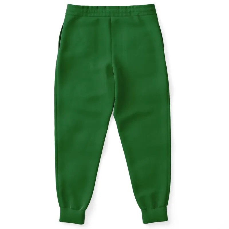 Medium Dark Green Joggers | Unisex | with PLUS sizes | Medium Dark Pure Green | C75M0Y100K60