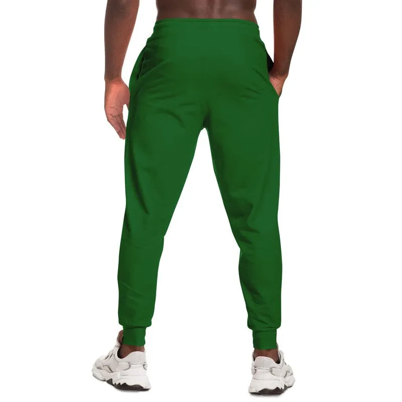 Medium Dark Green Joggers | Unisex | with PLUS sizes | Medium Dark Pure Green | C75M0Y100K60