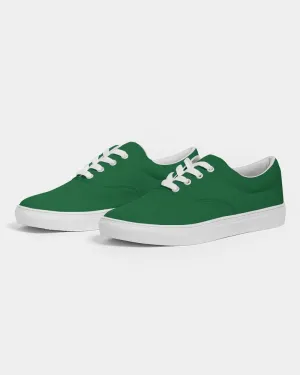 Medium Dark Green Men's Canvas Sneakers | Men's | Medium Dark Pure Green | C100M0Y100K60