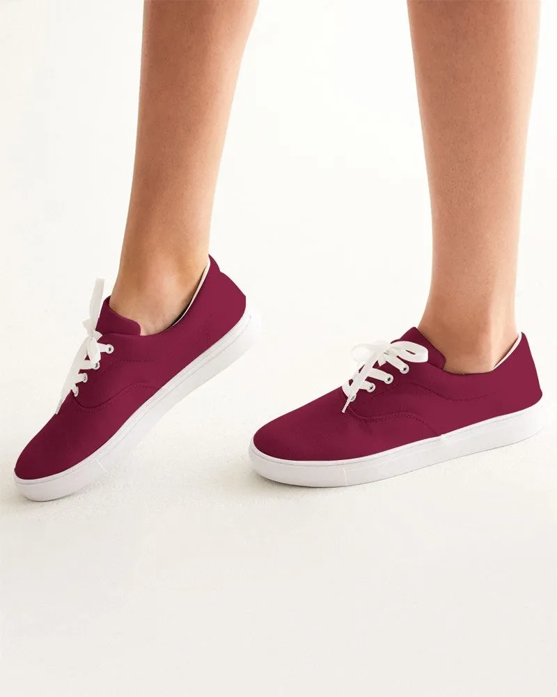 Medium Dark Pink Women's Canvas Sneakers | Women's | Medium Dark Pure Pink | C0M100Y50K60