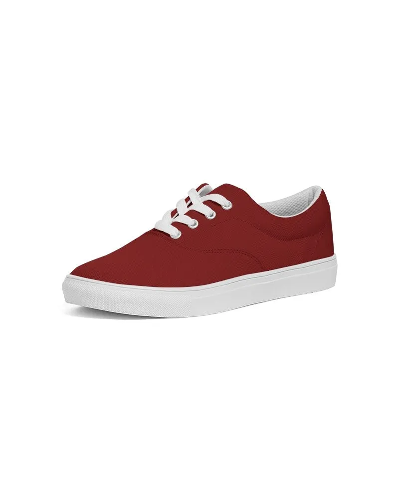 Medium Dark Red Women's Canvas Sneakers | Women's | Medium Dark Pure Red | C0M100Y100K60