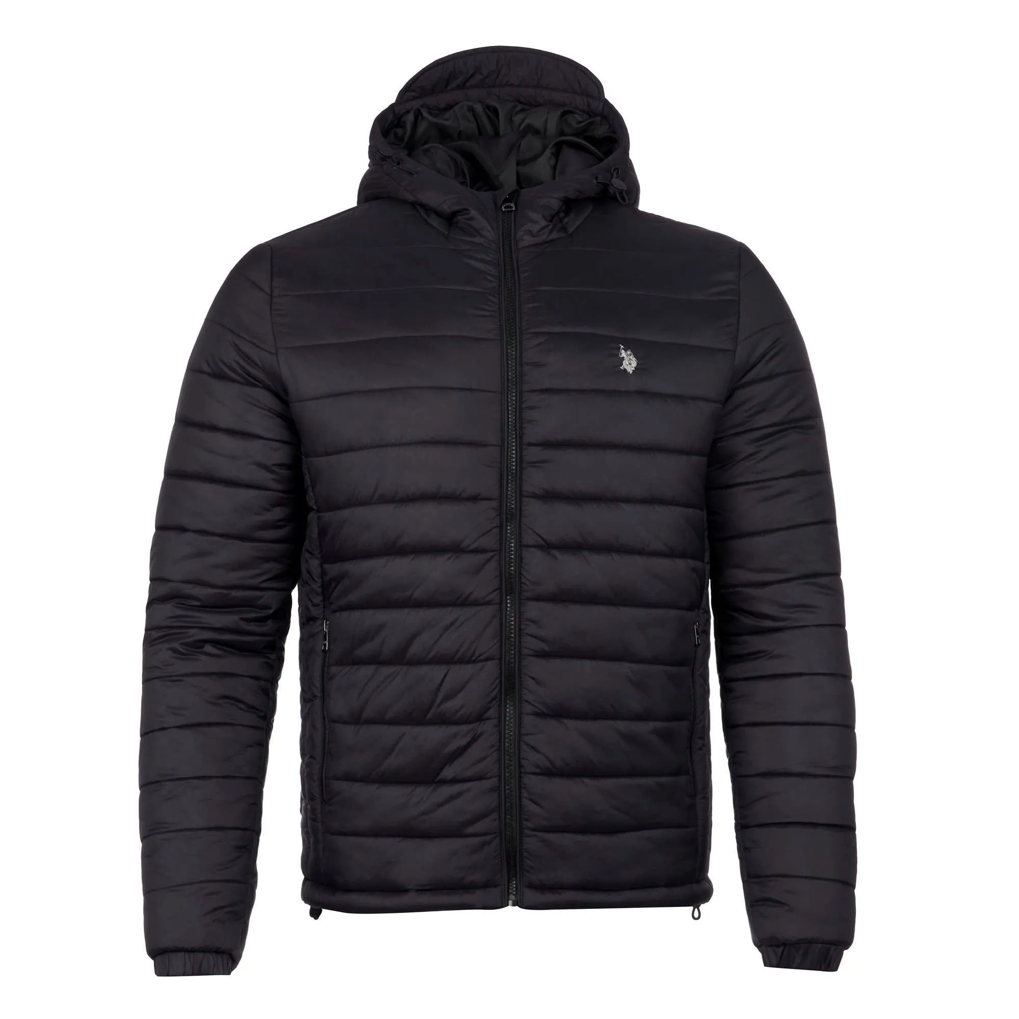 Mens Lightweight Puffer Jacket in Black