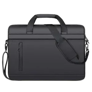 Men's PU Leather Briefcase | 14-Inch Business Laptop Shoulder Bag | BBC006