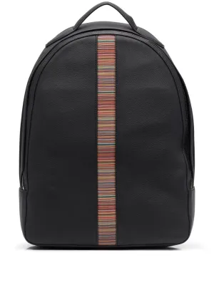 Men's Signature Stripe Backpack in Black | Size UNI | M1A6596BMULTI79