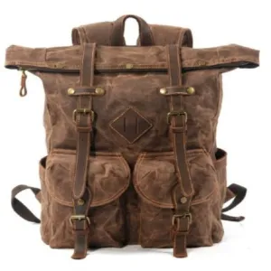 Men's Vintage Canvas & Leather Backpacks