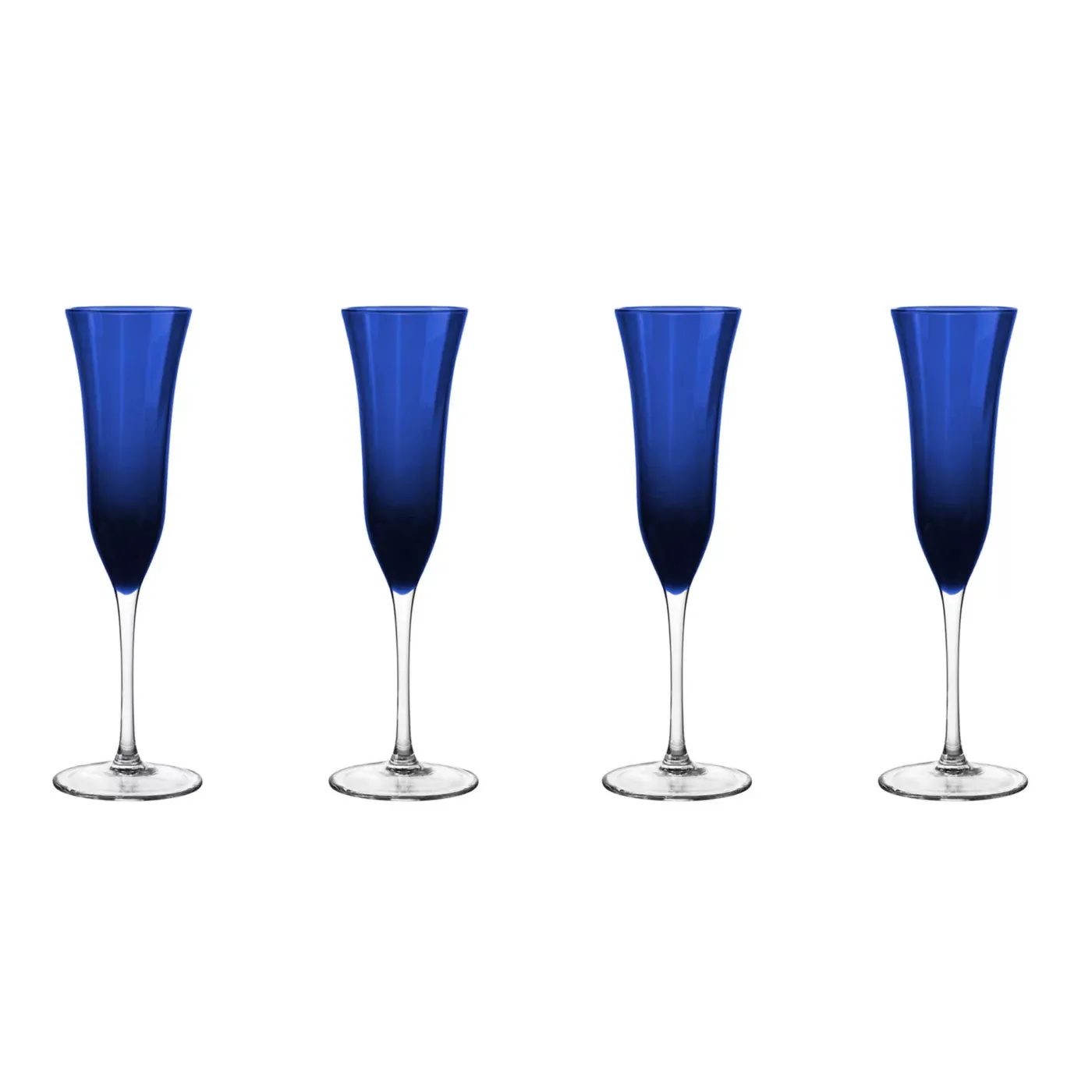 Meridian Cobalt Flute, Set of 4