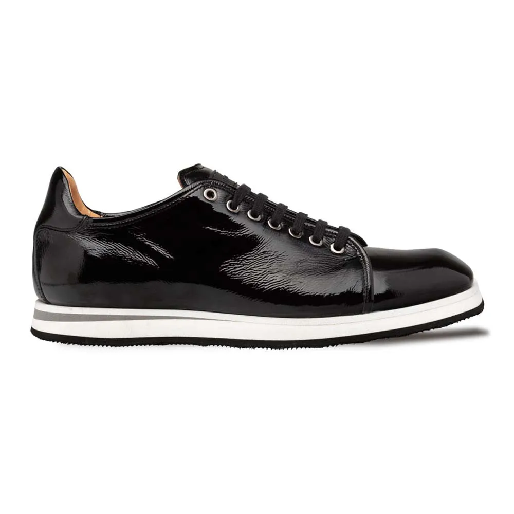 Mezlan Cartuja Sport Oxford Black Shiny Calf Sneakers