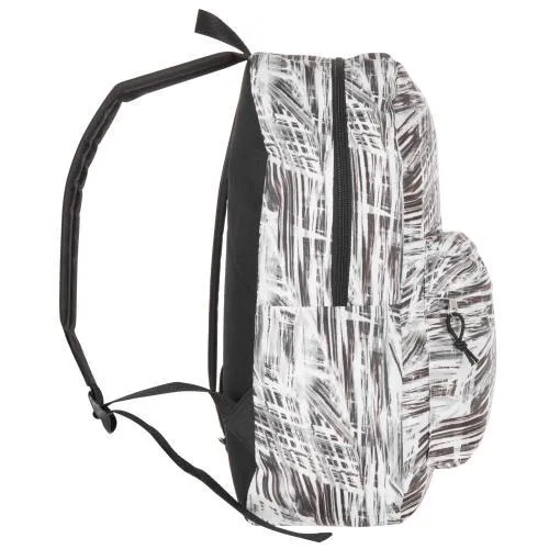 MGgear 17-inch Black & White Abstract Pattern School Backpack