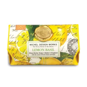 Michel Design Large Bath Soap, Lemon Basil