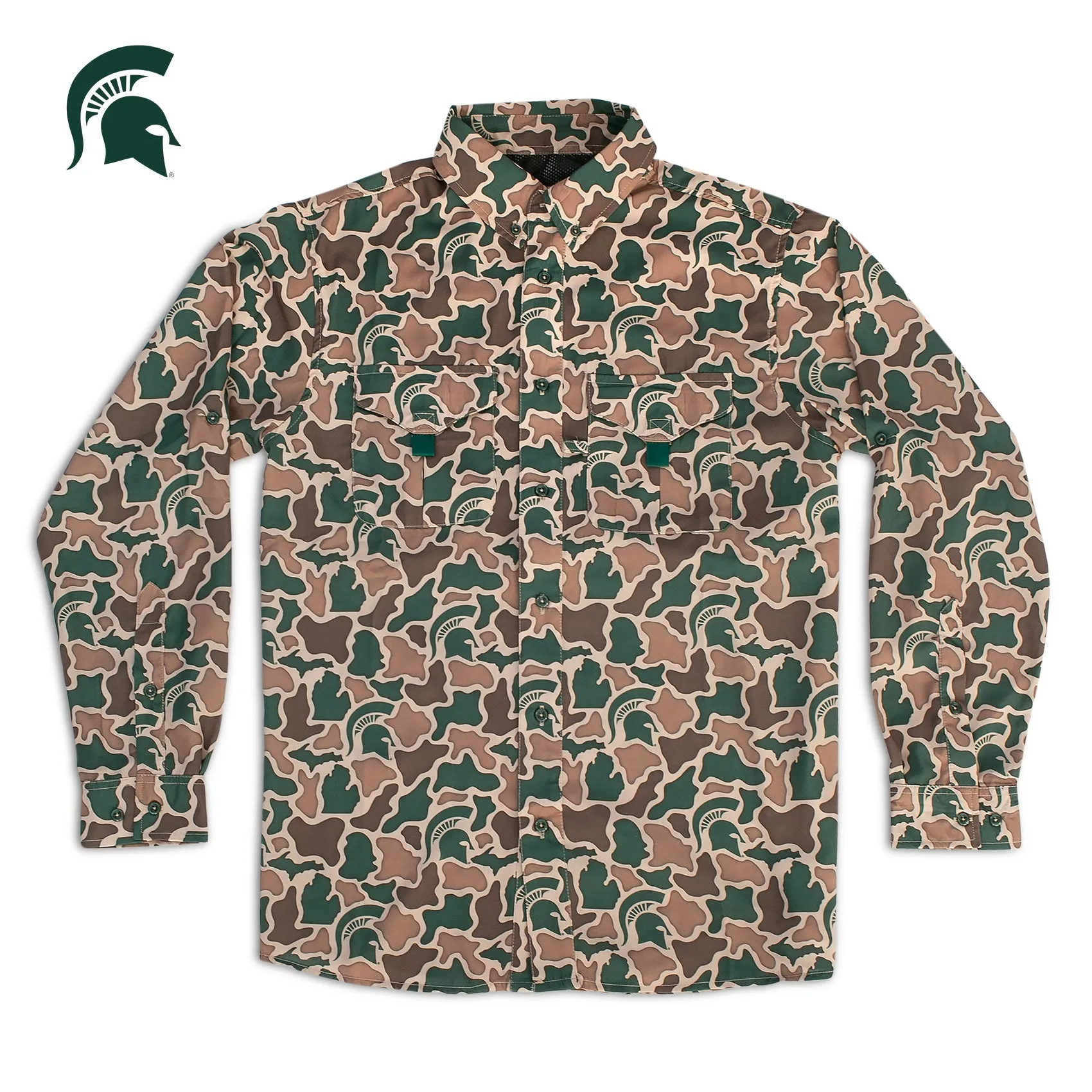 Michigan State Camo - Frio Tech Long Sleeve