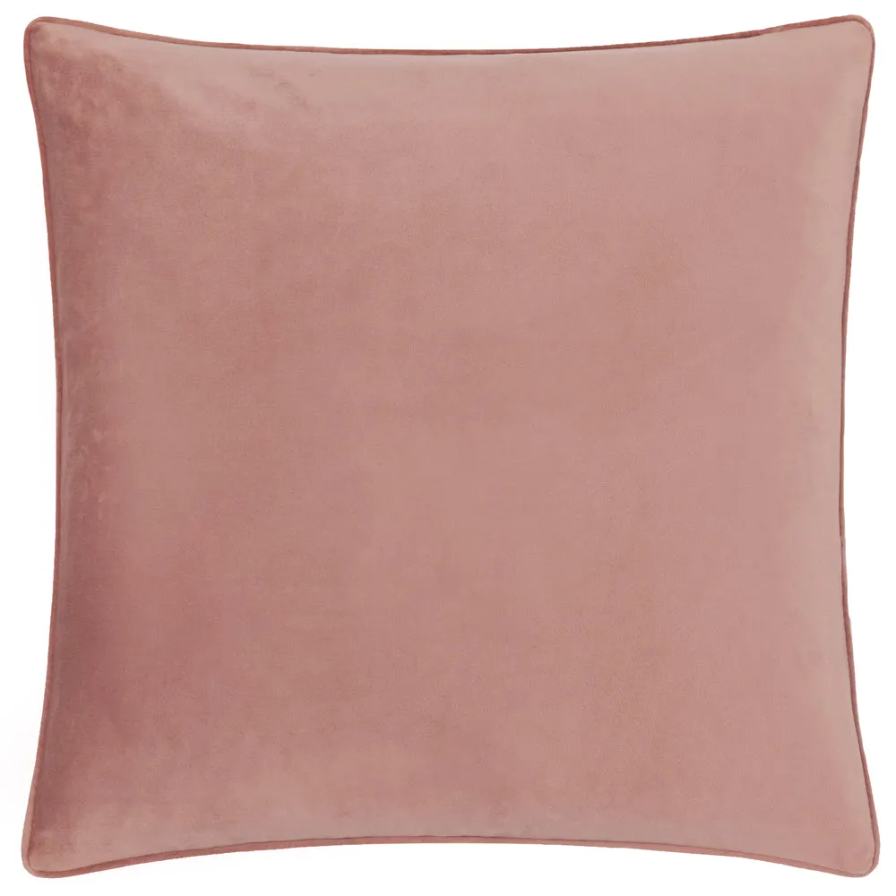 Moonlit Flight Embroidered Velvet Cushion Olive