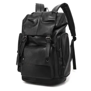 MROYALE™ Faux Leather Laptop Backpack - School, Daypack, Travel