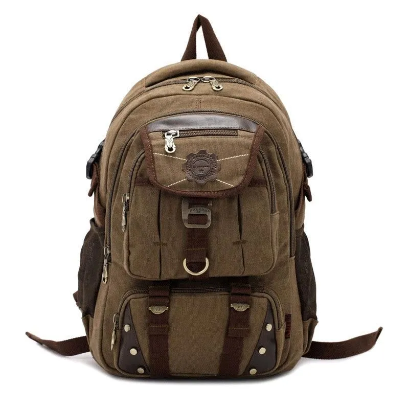 MROYALE™ Men's Unique Vintage Canvas Traveller Backpack