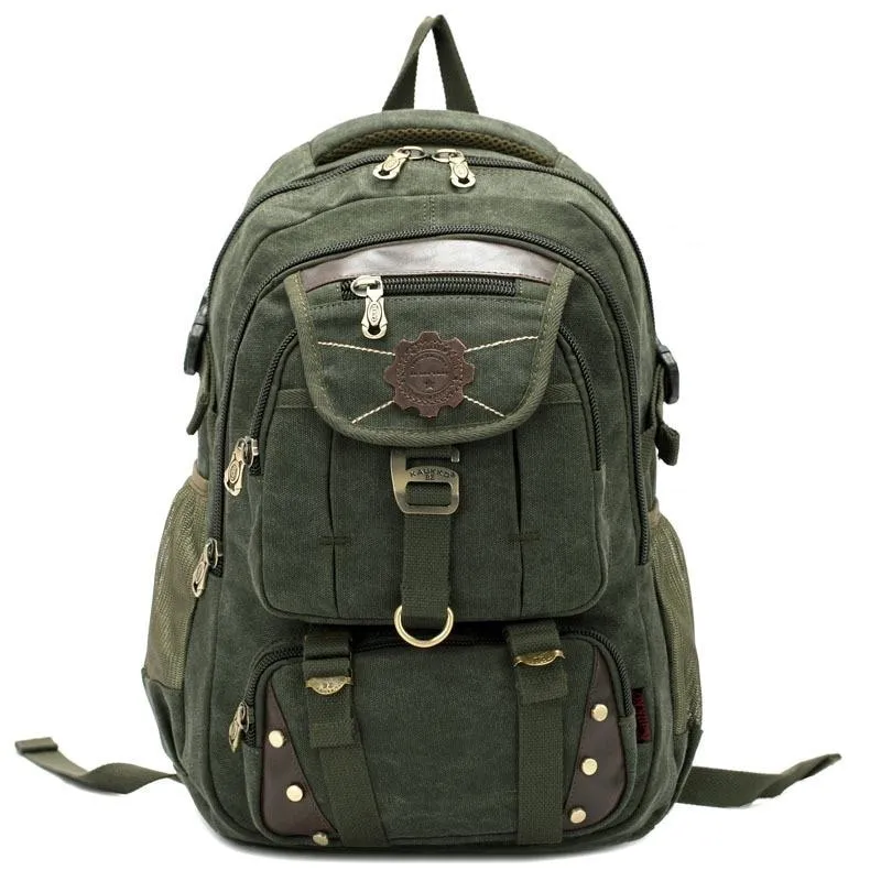 MROYALE™ Men's Unique Vintage Canvas Traveller Backpack