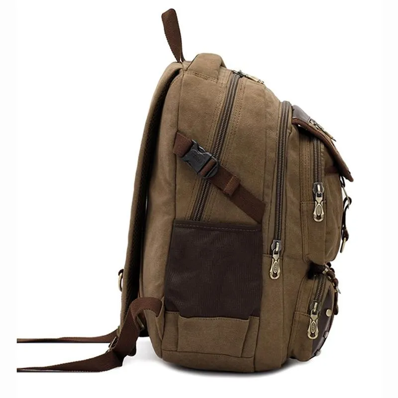 MROYALE™ Men's Unique Vintage Canvas Traveller Backpack