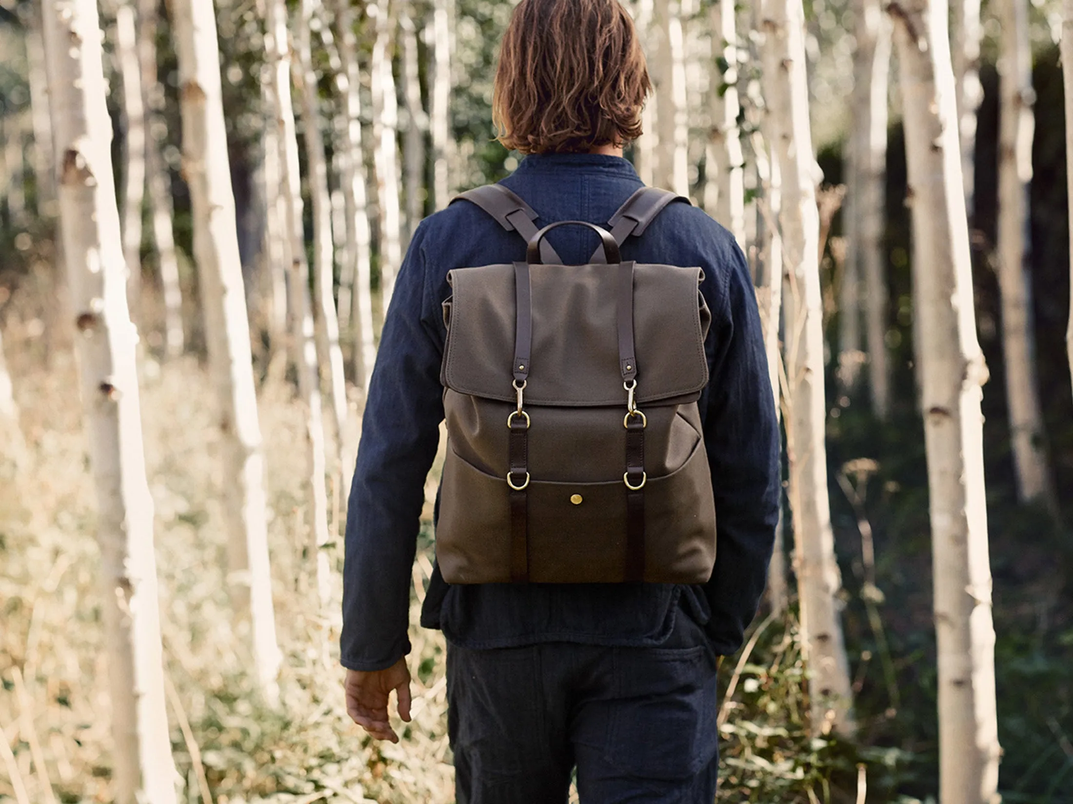 M/S Backpack – Army/Dark Brown