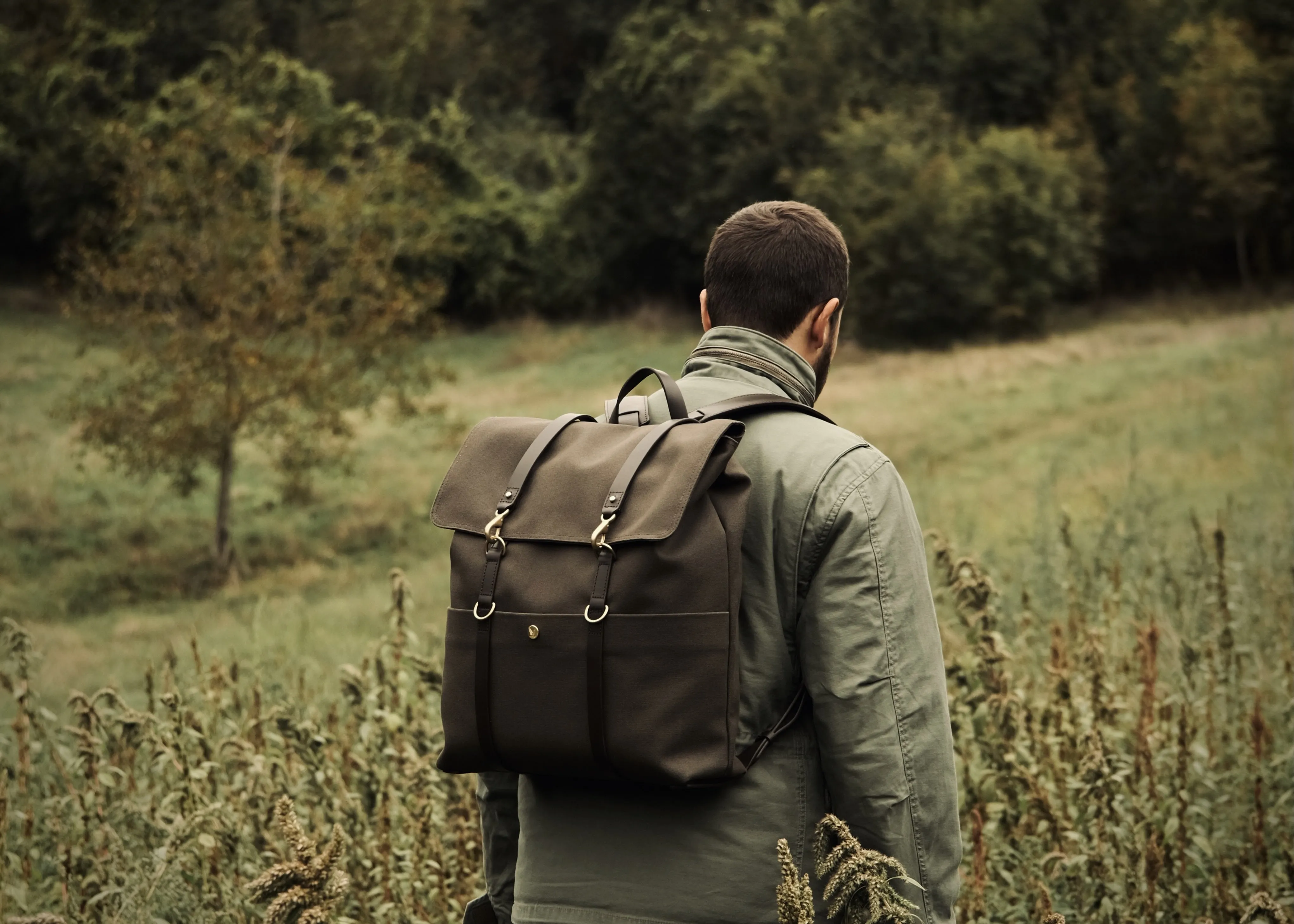 M/S Backpack – Army/Dark Brown