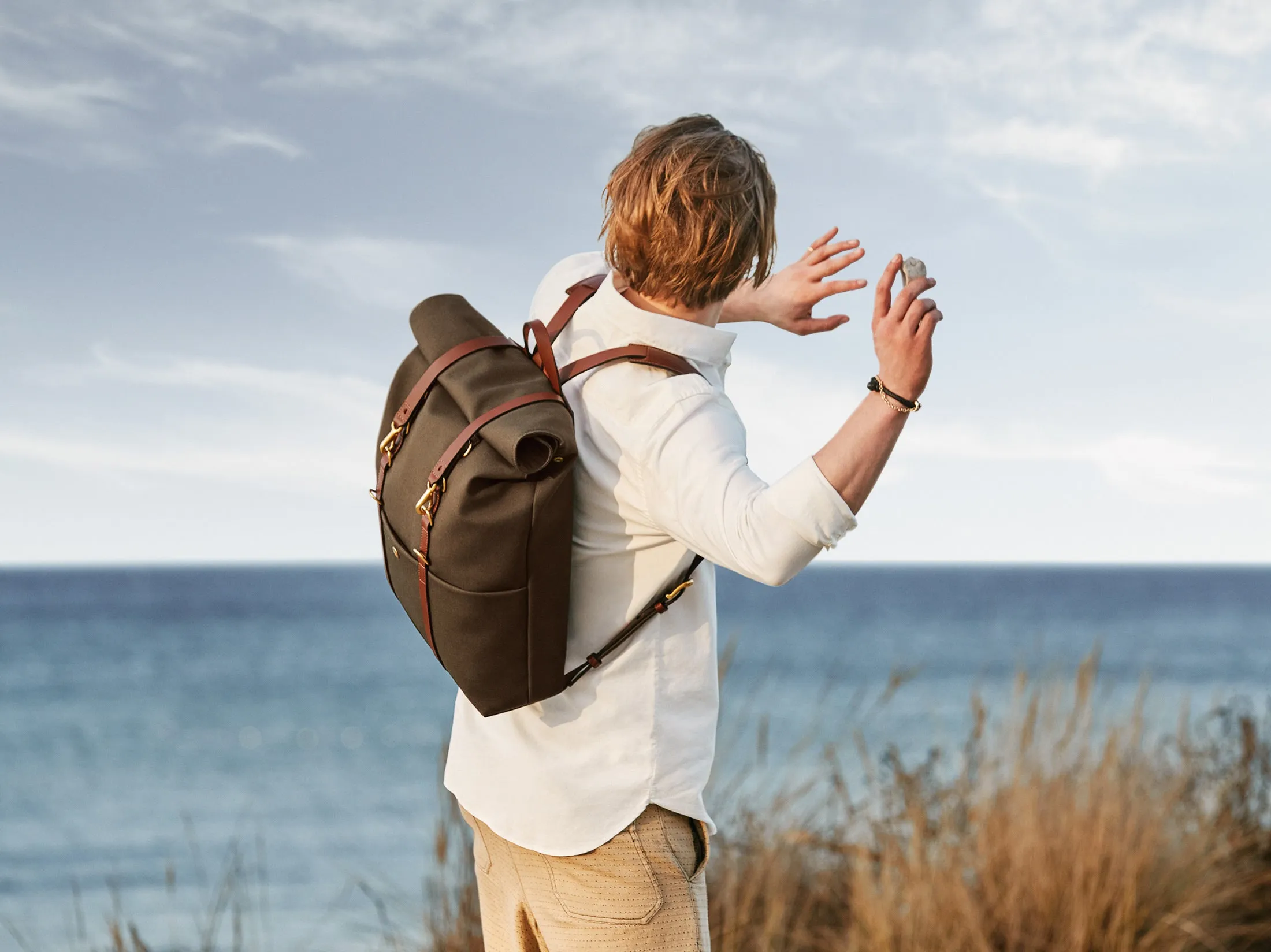 M/S Backpack – Army/Dark Brown