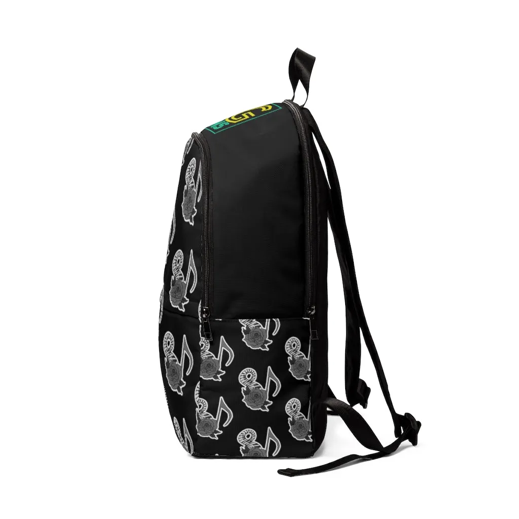 Musical Rose Unisex Fabric Backpack