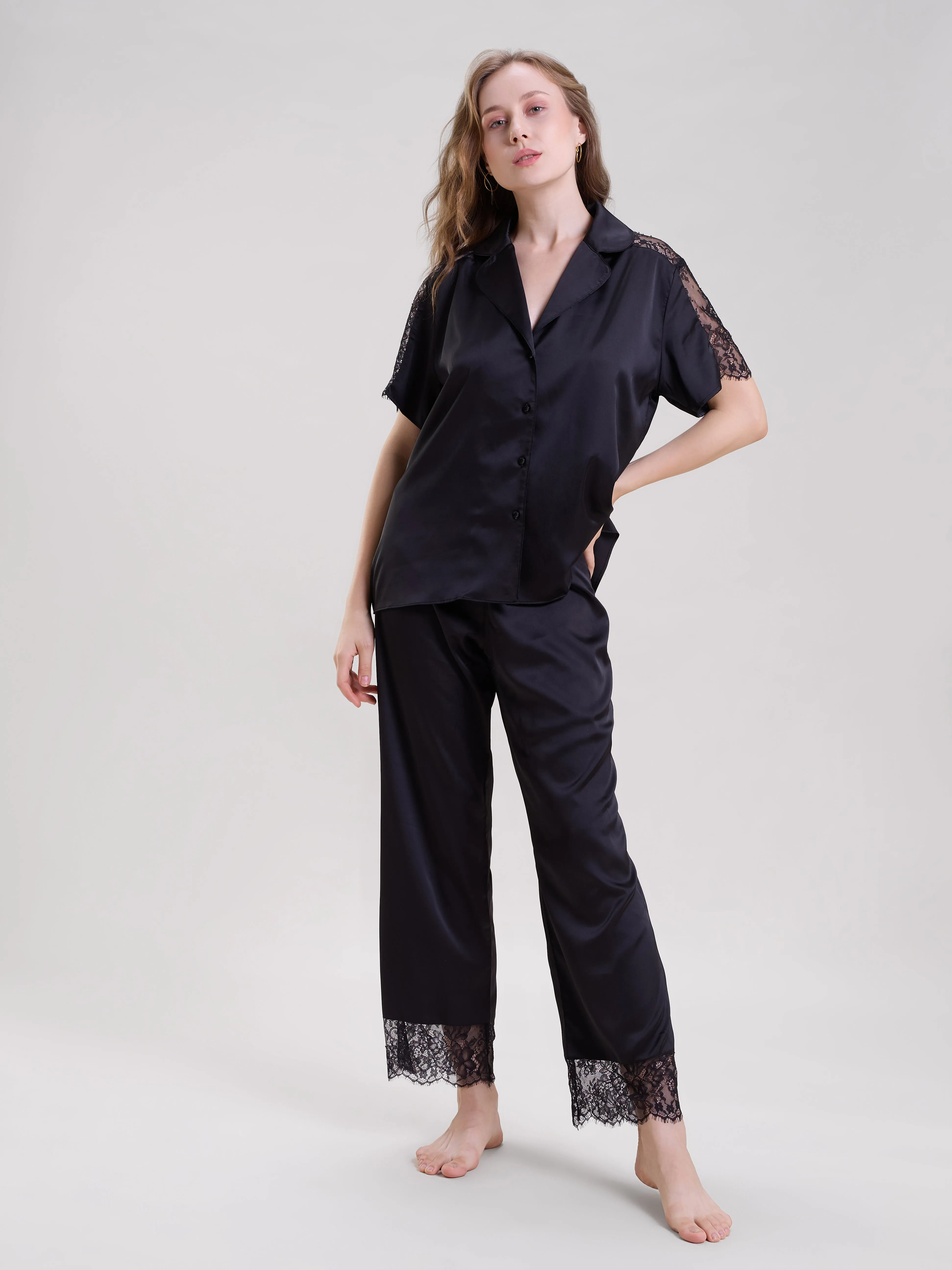 Mysthelle BLACK SHIRT AND PANTS