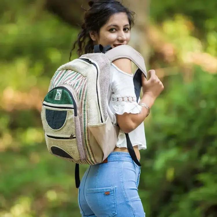 Natural Hemp Backpack Eco-Friendly Style