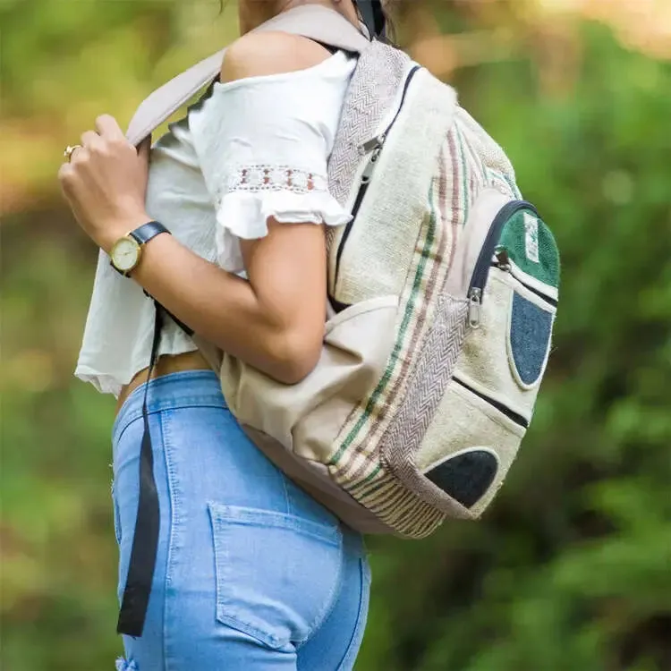 Natural Hemp Backpack Eco-Friendly Style