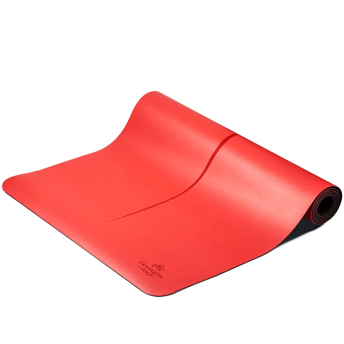 Natural Rubber Yoga Mat | Red Chilli, Extreme Grip, Joint Protection, with Strap