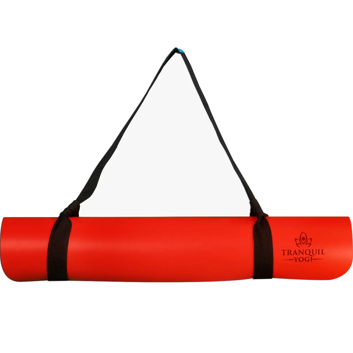 Natural Rubber Yoga Mat | Red Chilli, Extreme Grip, Joint Protection, with Strap