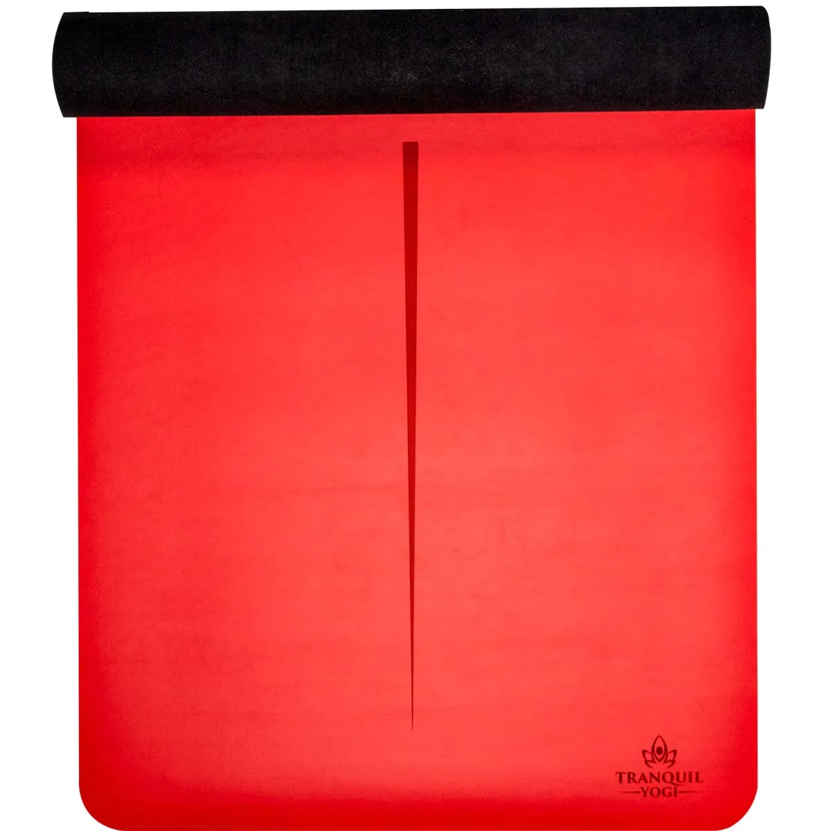 Natural Rubber Yoga Mat | Red Chilli, Extreme Grip, Joint Protection, with Strap