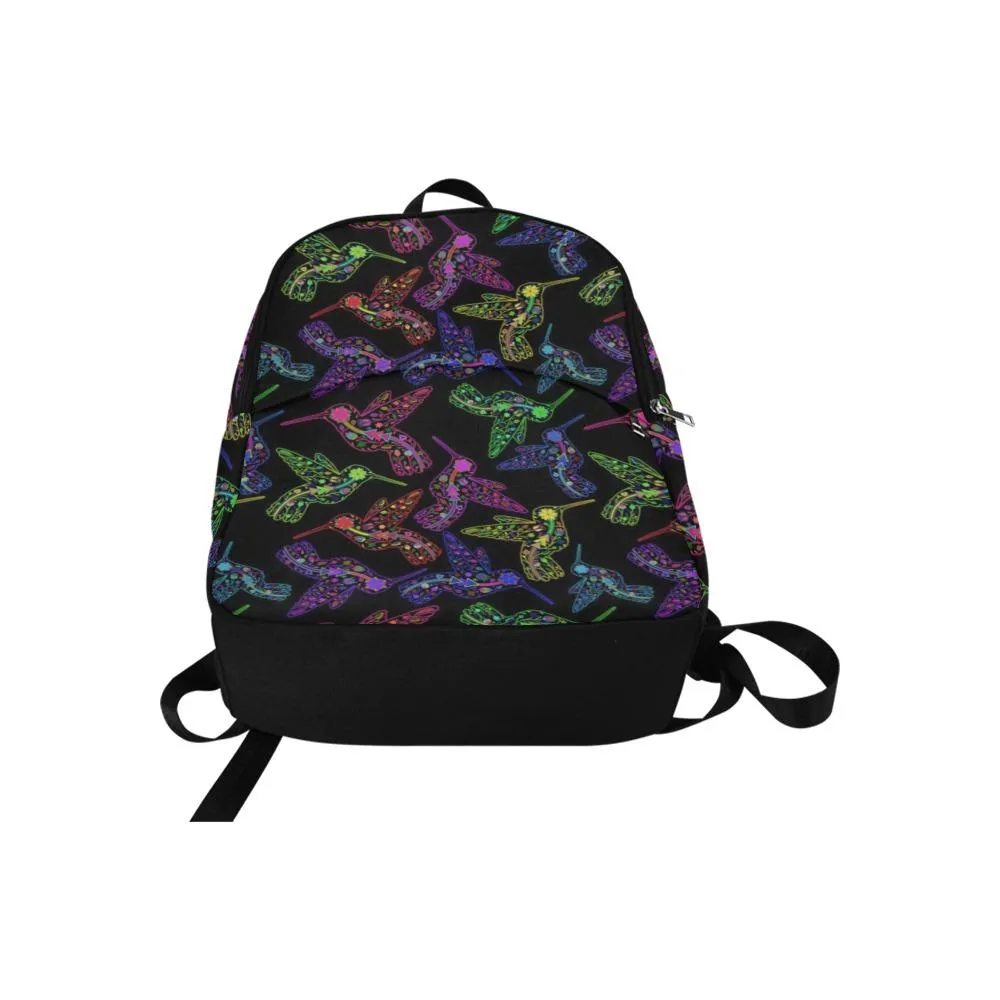 Neon Floral Hummingbirds Backpack for Adult