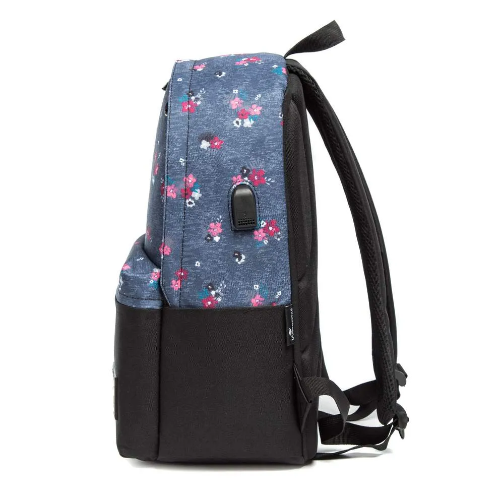 (NET)Girls Floral Backpack 2 pcs