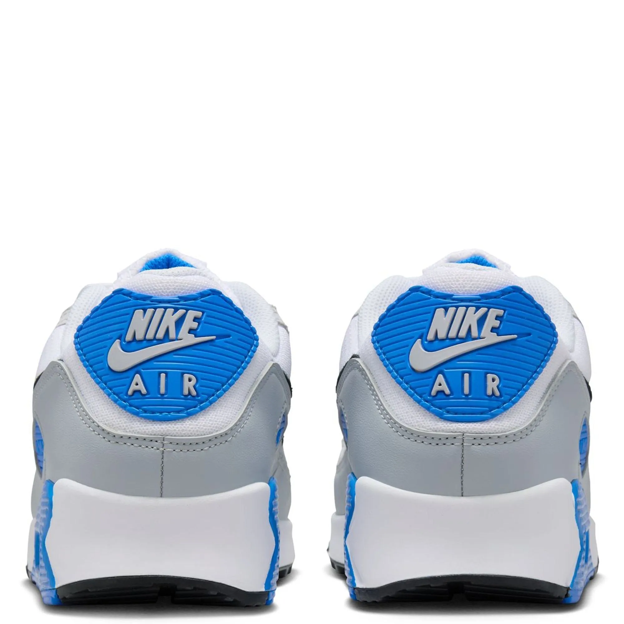 Nike Men's Air Max 90 Shoes - White / Black / Photo Blue / Pure Platinum