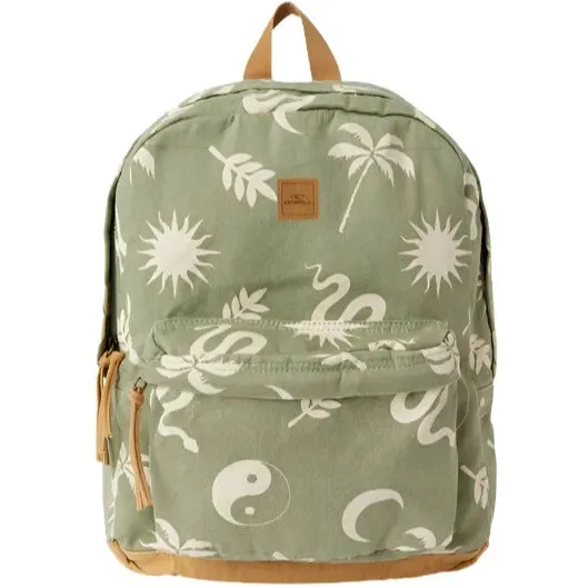 O'Neill Women's "Shoreline Luna" Backpack - Olive Symbols