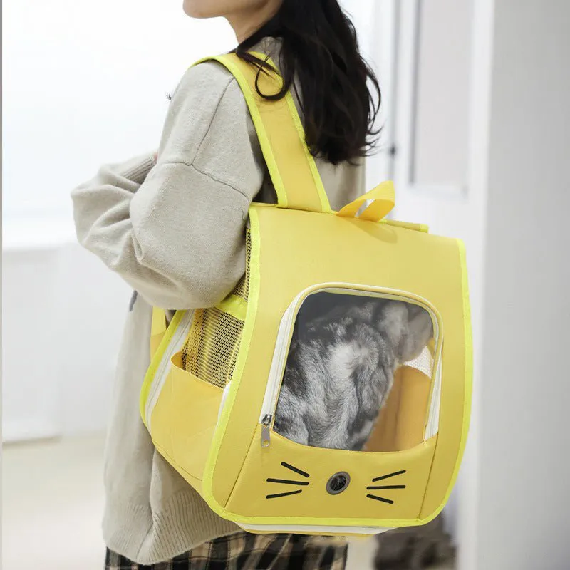 Outdoor Pet Cat Dog Comfortable Carrier Backpack