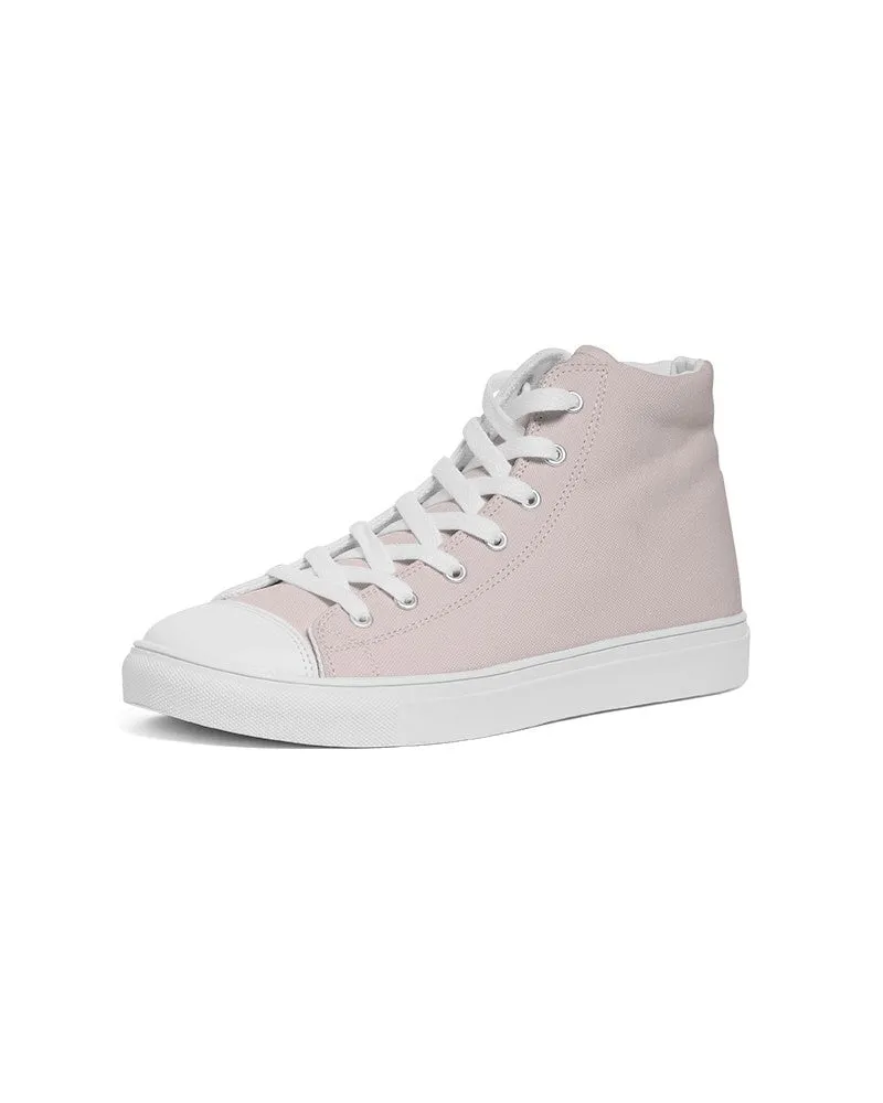 Pale Pink Men's High-top Canvas Sneakers | Men's | Bright Pale Pink | C0M10Y5K0