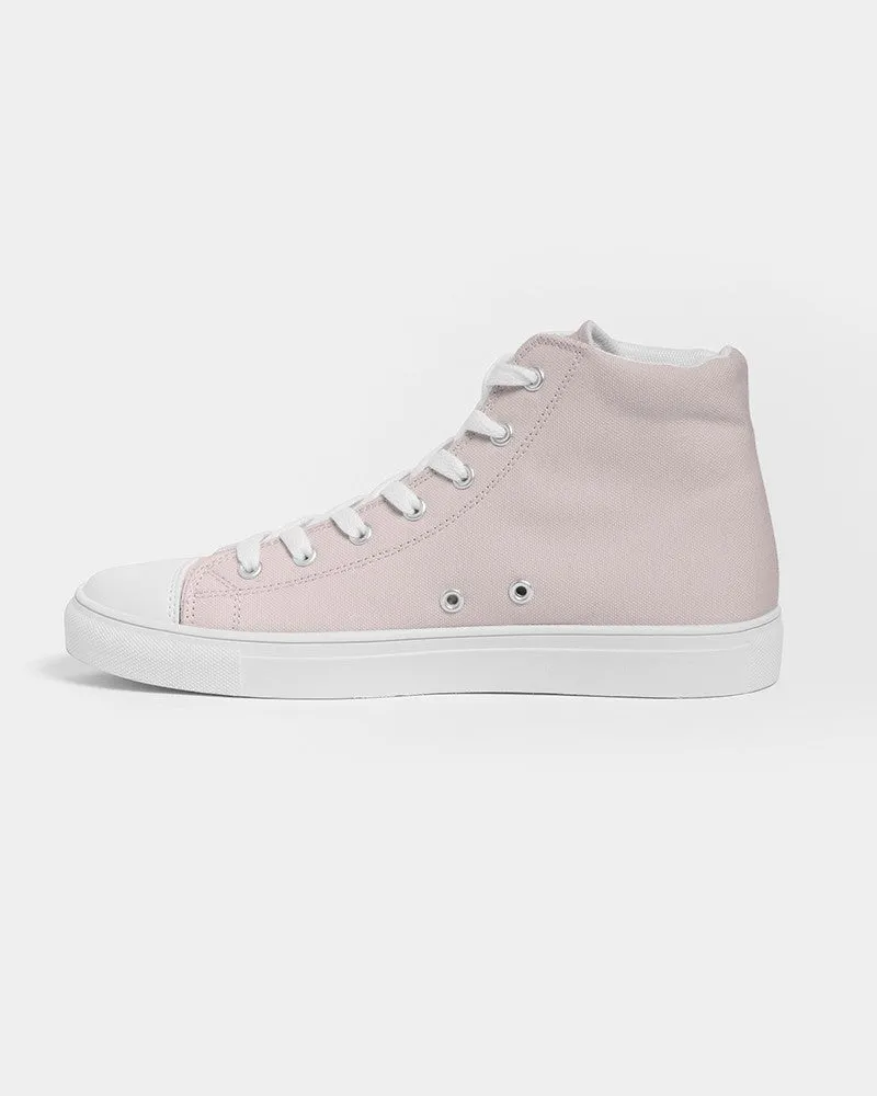 Pale Pink Men's High-top Canvas Sneakers | Men's | Bright Pale Pink | C0M10Y5K0