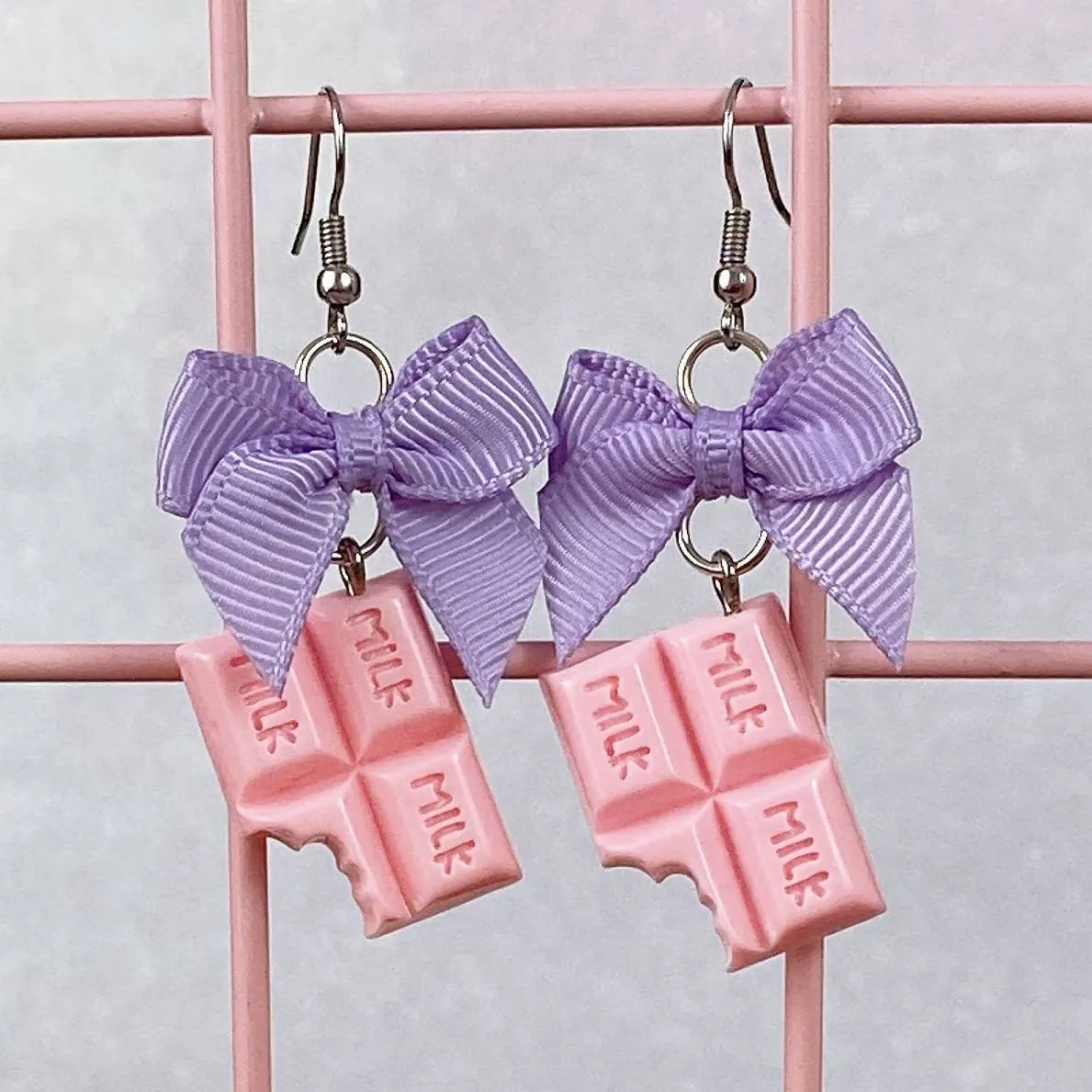 Pink Chocolate Earrings (5 Colors)