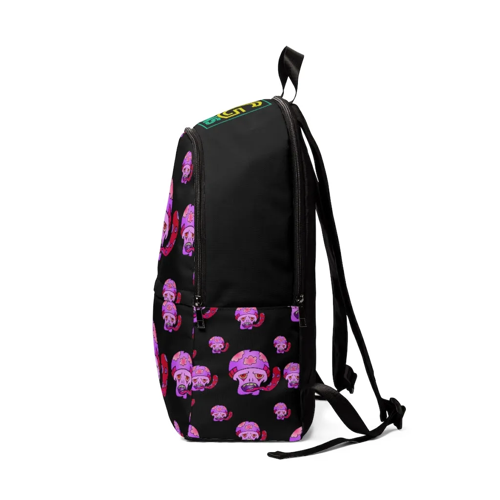 Pink Shroom  Unisex Fabric Backpack