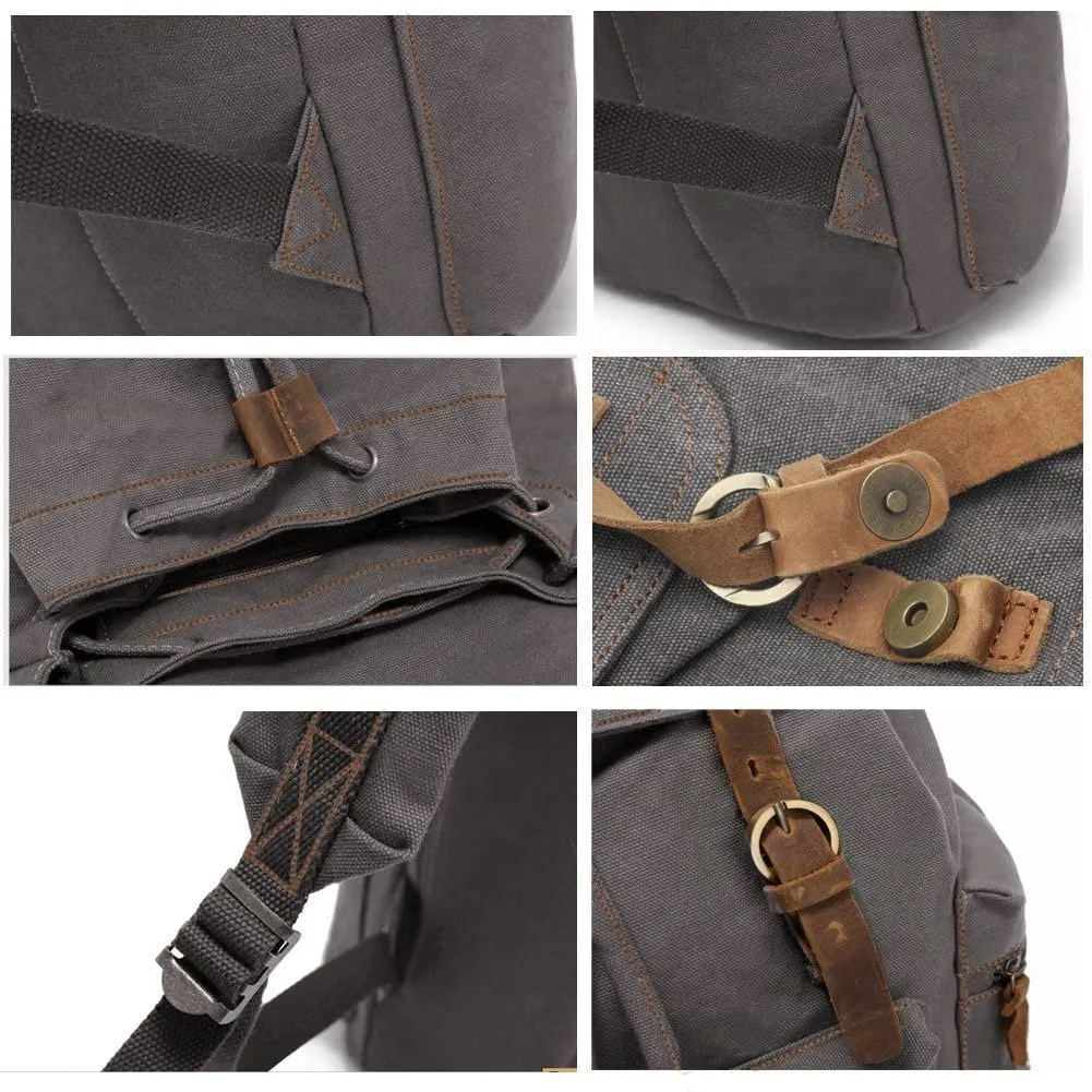 P.KU.VDSL Canvas Vintage Backpack | A-grey