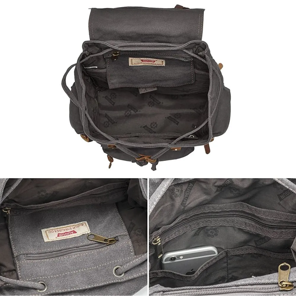 P.KU.VDSL Canvas Vintage Backpack | A-grey