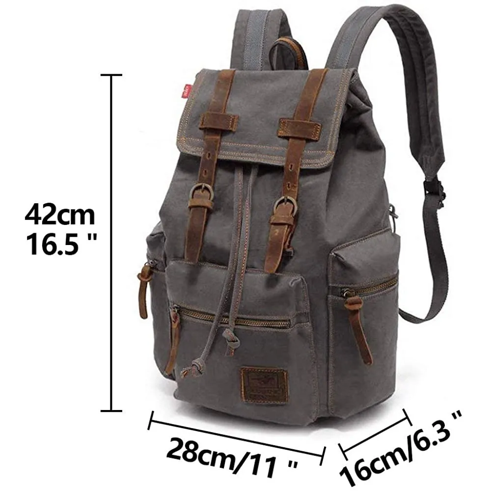 P.KU.VDSL Canvas Vintage Backpack | A-grey