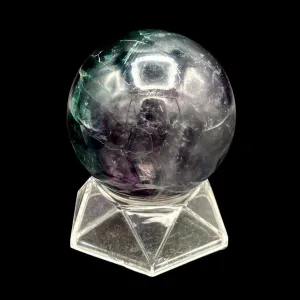 Polished Purple And Green Fluorite Crystal Ball Crystal Sphere