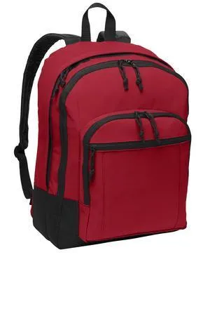 Polyester Backpack With Front Zippered Pocket