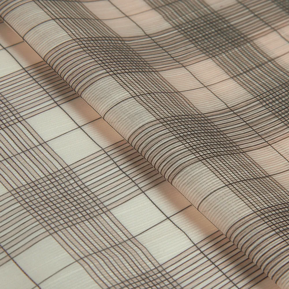 Polyester Check Pattern Printed Fabric