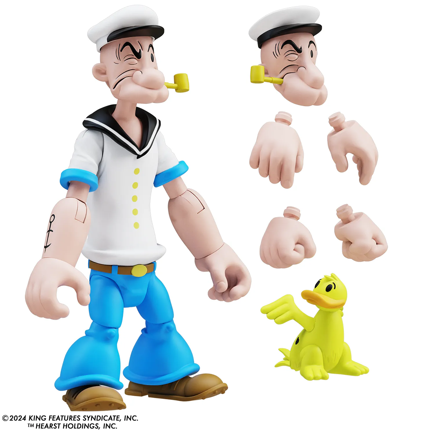 Popeye Classics Action Figure: Popeye 1st Appearance - white shirt