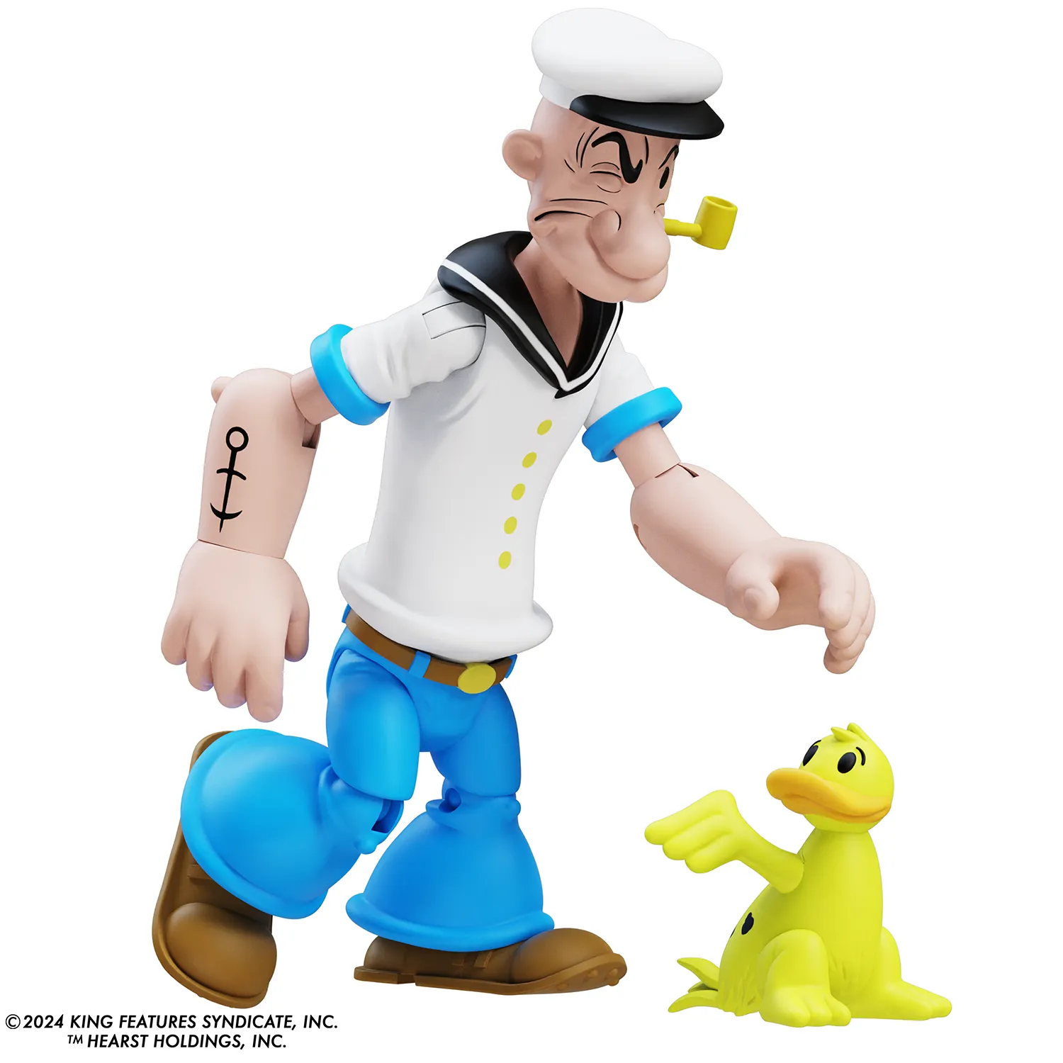 Popeye Classics Action Figure: Popeye 1st Appearance - white shirt