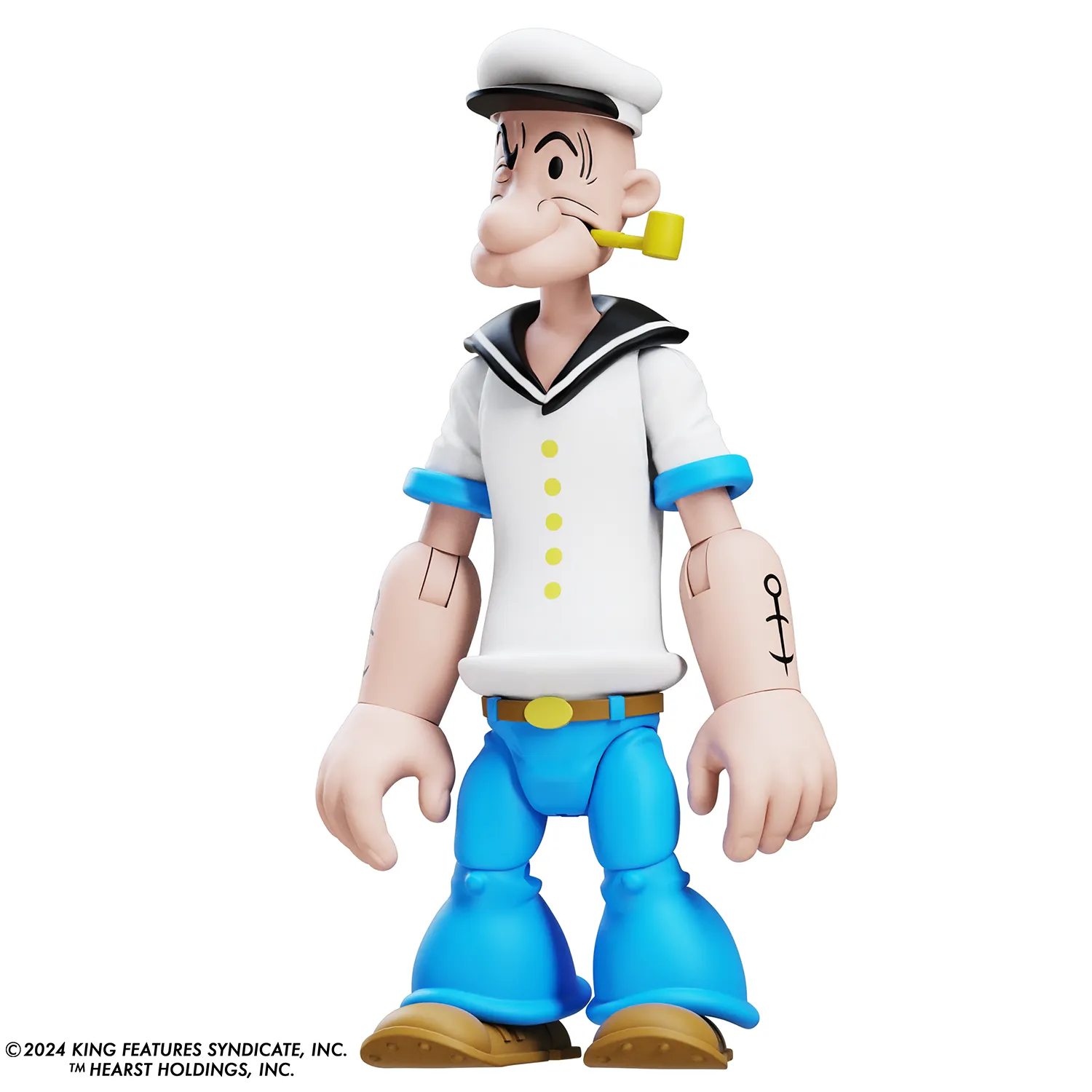 Popeye Classics Action Figure: Popeye 1st Appearance - white shirt