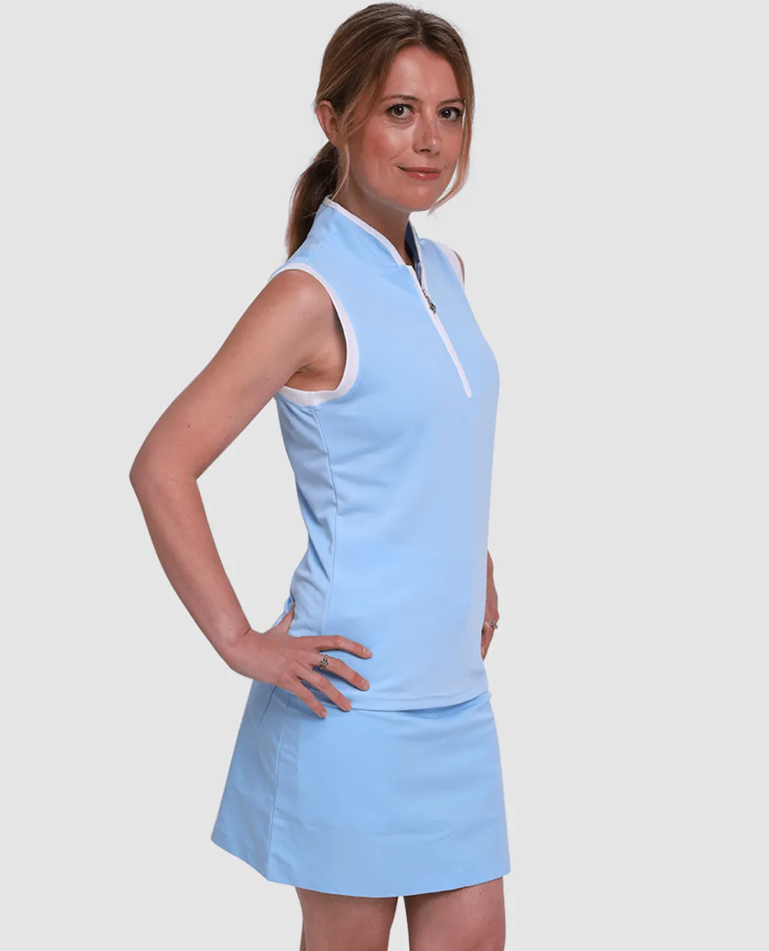 PURE GOLF Calm Skort 221 50cm Pale Blue