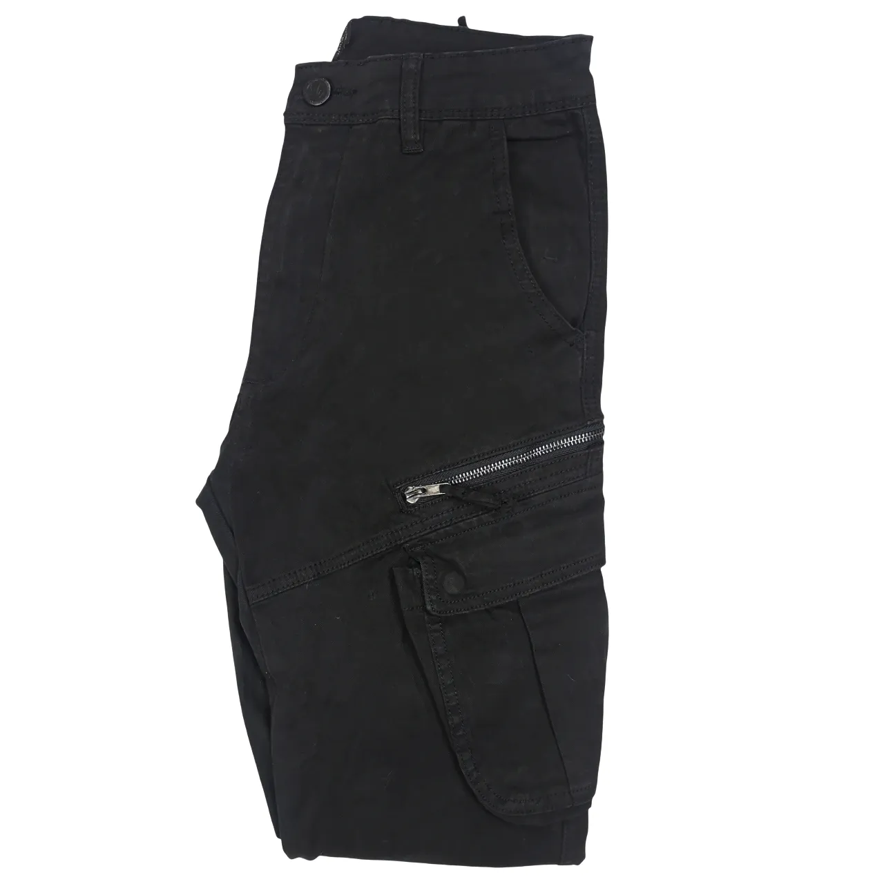 Pure Premium Giovani Black Cargo Pants