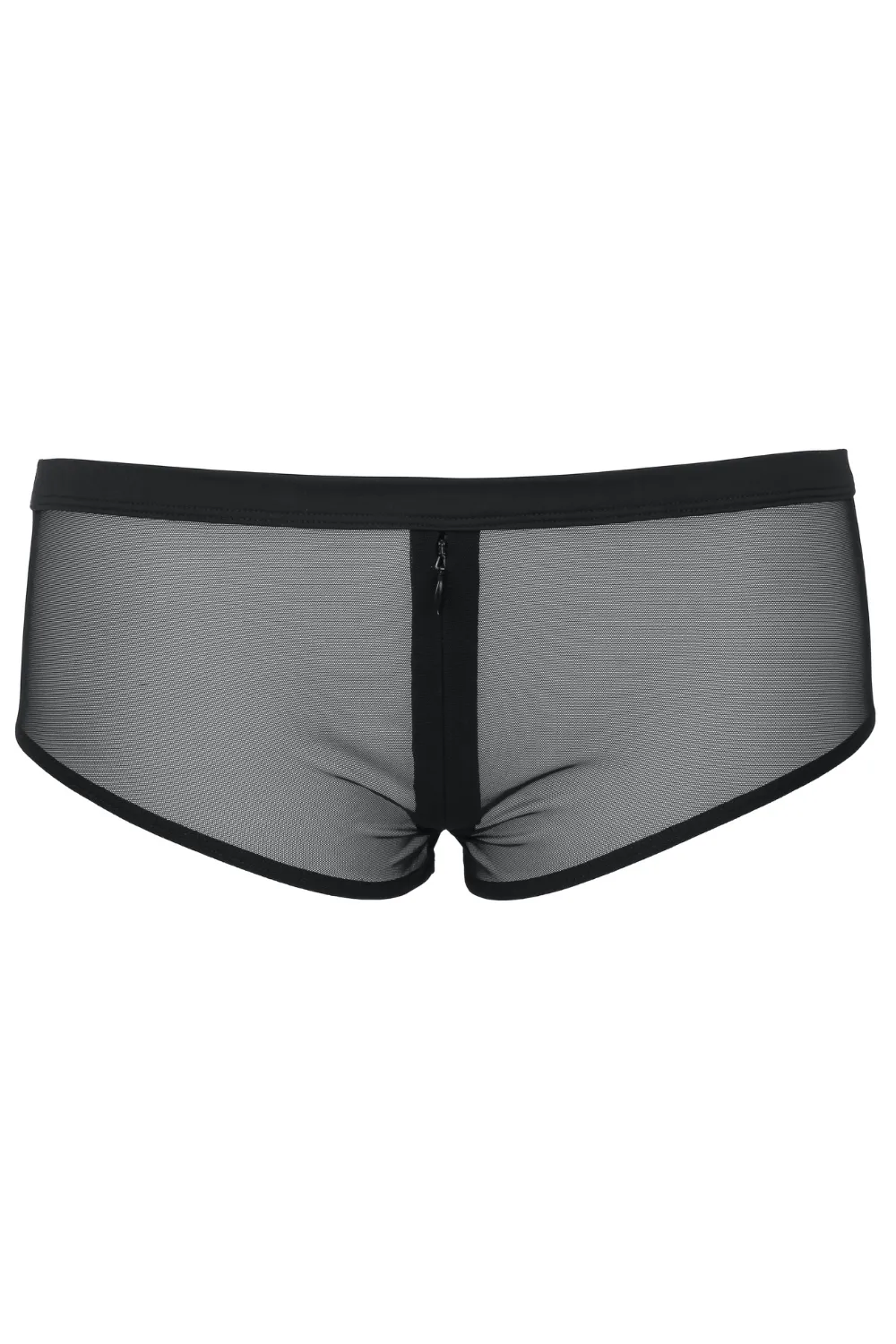 Pure Tentation Shorty With Zip Black